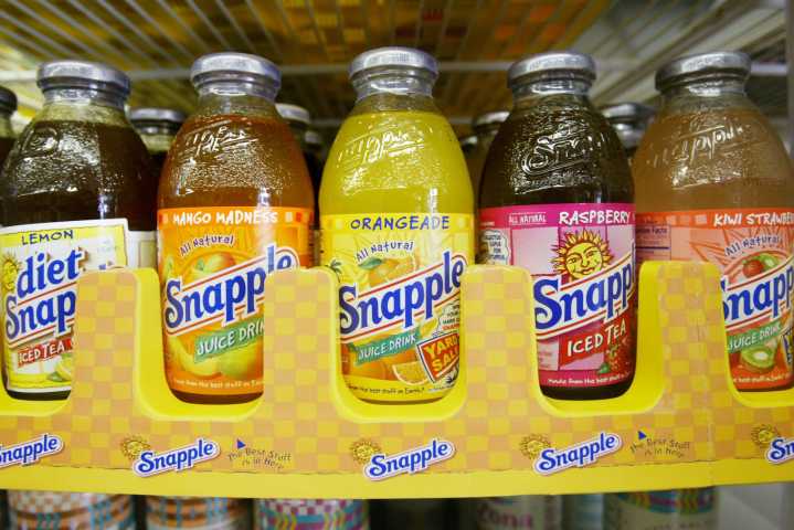 Snapple brings back glass bottles