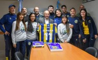 Sastre recibió a la delegación de Rosario Central que participó del encuentro deportivo amateur