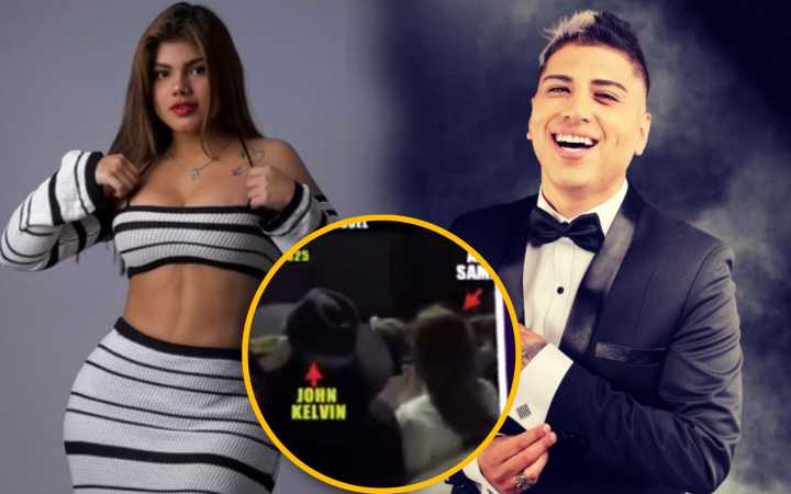 John Kelvin y ex de Christian Domínguez son captados en actitud cariñosa durante concierto
