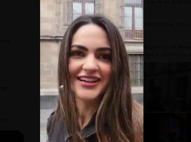 Denuncian el uso de personal de seguridad del Senado para resguardo personal de Andrea Chávez