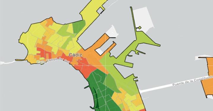 Los barrio más ricos y más pobres de Cádiz según la renta de sus hogares
