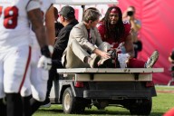 Fred Warner carted off with leg injury early in 49ers’ game at Buccaneers