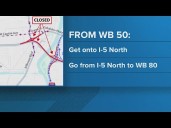 More major weekend closures on Westbound 50