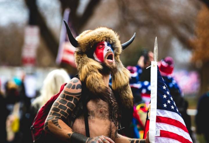 QAnon Shaman sues Trump for $40 trillion and declares himself the rightful President of the United States
