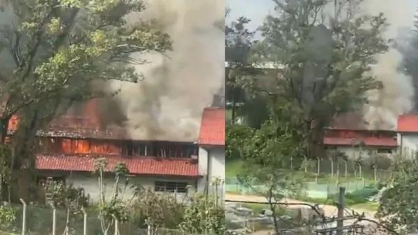 Fuerte incendio en colegio del occidente de Bogotá: evacuaron a estudiantes y no hay heridos
