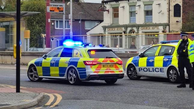 Tram and car smash into each other in Manchester causing huge delays