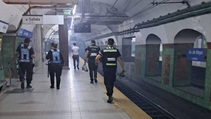Preocupación en la Línea C: detectaron humo en la estación Avenida de Mayo