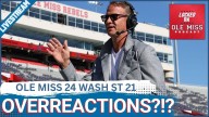 REACTION: Ole Miss BARELY AVOIDS DISASTER vs Washington State