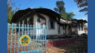 A Myanmar town lies in shambles as both sides in civil war vie for control