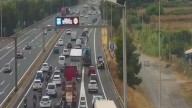 Un accidente en la A-2 agrava una hora punta con más de 40 kilómetros de retenciones en Cataluña