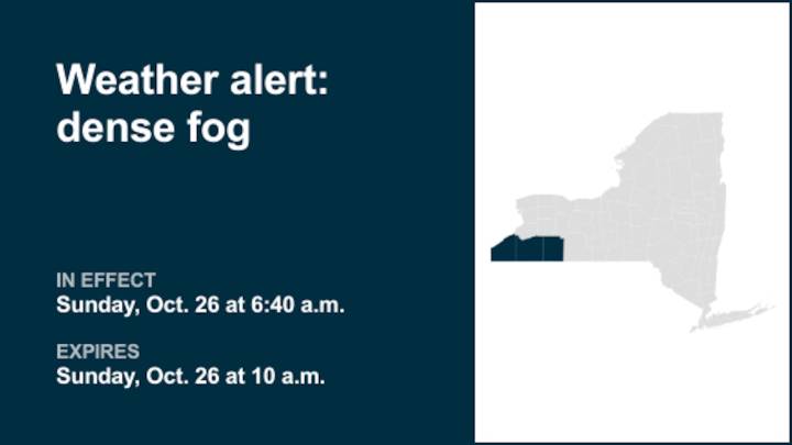 NY weather: Be prepared for dense fog in New York until Sunday morning