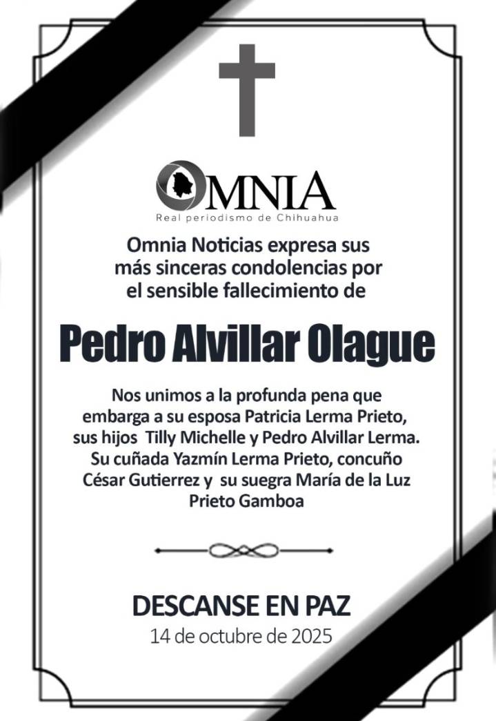 Omnia Noticias lamenta el fallecimiento de Pedro Alvillar Olague