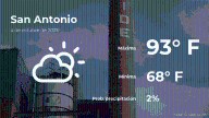 El tiempo de hoy en San Antonio para este sábado 4 de octubre