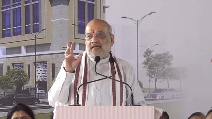 As Amit Shah lays foundation stone for new Maharashtra BJP HQ, Oppn raises allegations of irregularities