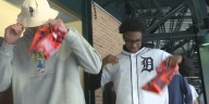 Michigan State men’s basketball shows up to support the Detroit Tigers in Game 3 of the ALDS