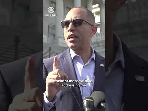 Hakeem Jeffries blamed Republicans, Trump for ongoing government shutdown #shorts