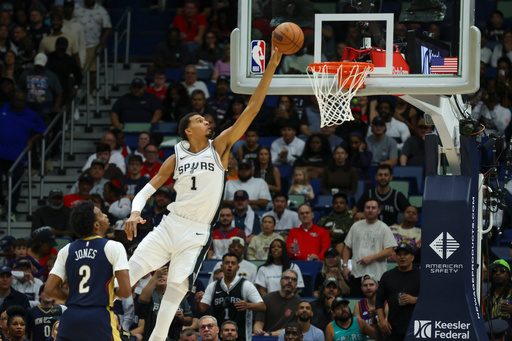 Wembanyama logra 29 puntos, 11 rebotes y 9 bloqueos; Spurs superan a Pelicans 120