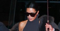 Kim Kardashian Braves Rainy Weather as She Arrives in Paris for Fashion Week | Kim Kardashian 