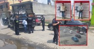 Dron capta a falsos servidores públicos que entraban a robar casas en Edomex