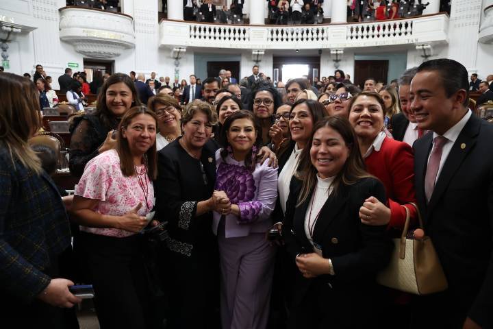 Colaboración entre CDMX y Edomex, resaltada por Delfina Gómez en informe
