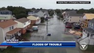 Strong nor’easter forces water rescues and inundates roads as it moves up the East Coast