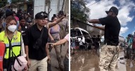 Yulay conmueve al brindar ayuda a damnificados por inundaciones en Poza Rica, Veracruz