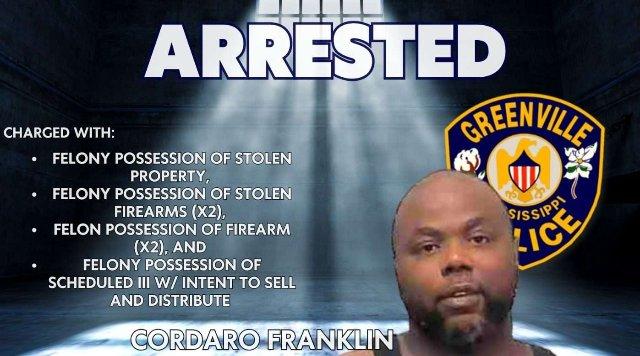 Search Warrant in Greenville Leads to Arrest, Seizure of Stolen Guns and Narcotics