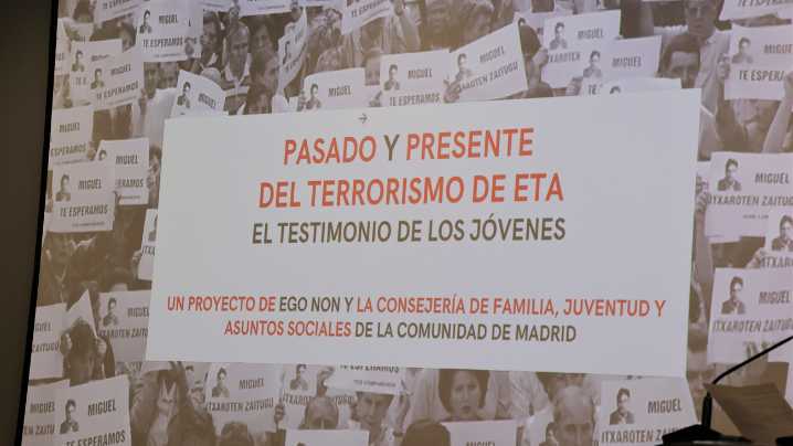 La Comunidad empieza a impartir el taller escolar sobre ETA y los jóvenes