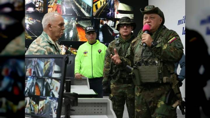 Régimen de Maduro militariza Caracas y Miranda: Diosdado advierte que hay 522 cámaras observando