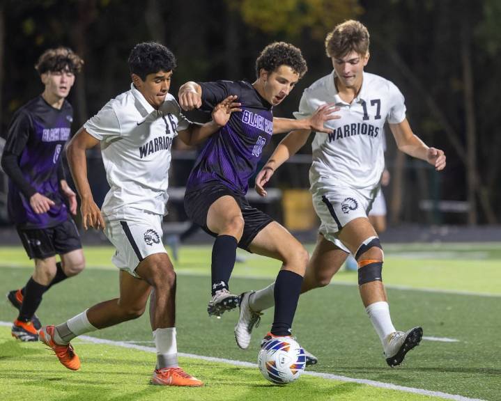 Photo gallery of Bloomfield Hills vs. Brother Rice in D1 boys soccer district action