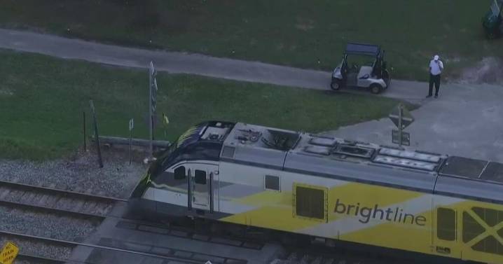 1 injured after Brightline train hits lawn tractor near Miami Shores Country Club, officials say