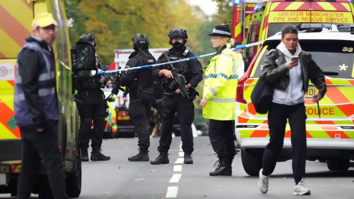 Police confirm identities of victims killed in Manchester terror attack, with officers increasing patrols around Jewish communities