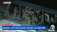 Pasadena firefighters battle fire at General Motors' Advanced Design Center