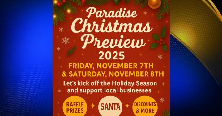 Paradise Christmas Preview taking place November 7th and 8th