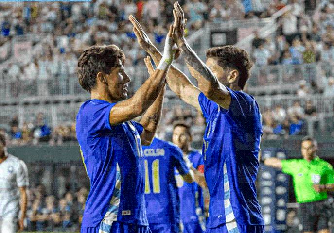 Argentina goleó por 6-0 a Puerto Rico en un amistoso internacional