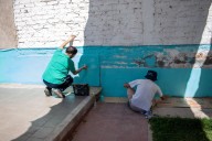 Grafiteros sancionados por el Jurado Vecinal pintaron jardines maternales de Ciudad