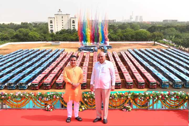 Gujarat CM flags off 201 new GSRTC buses from Gandhinagar