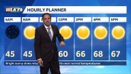 Sunshine returns with seasonable temps Monday