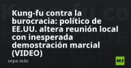 Kung-fu contra la burocracia: político de EE.UU. altera reunión local con inesperada demostración marcial (VIDEO)