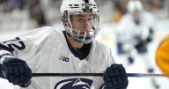 Gavin McKenna has 2 1st-period assists in his Penn State debut at Arizona State