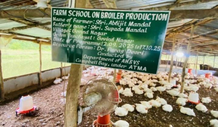 ‘Farm School on Broiler Production’ Concludes at Great Nicobar