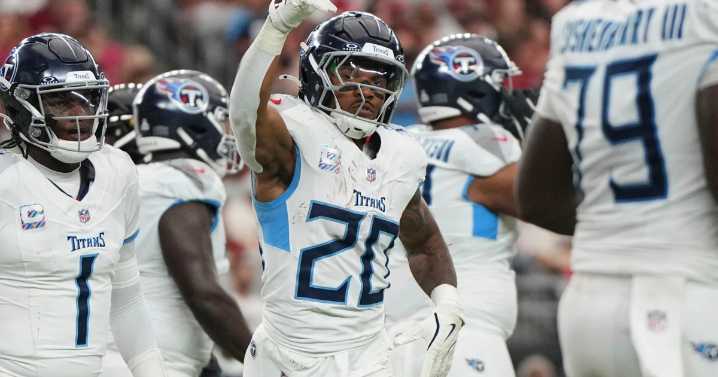 Tennessee Titans overcome 21-3 deficit to earn 22-21 come-from-behind win over Arizona Cardinals