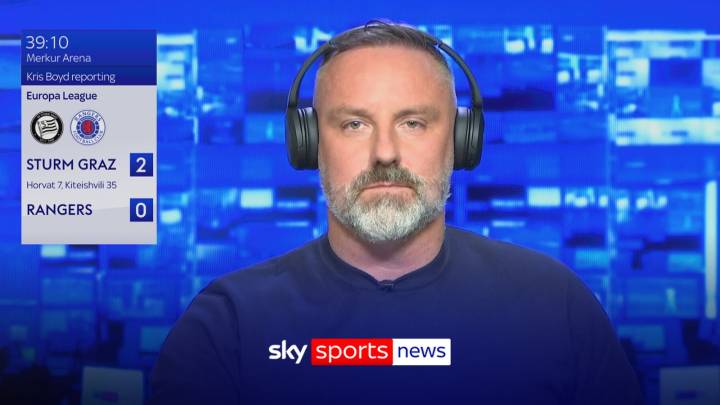 Sturm Graz vs Rangers: Kris Boyd reacts to 'embarrassing' Rangers defending at Sturm Graz