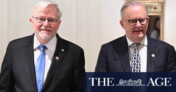Anthony Albanese defends Kevin Rudd as US ambassador after Trump clash