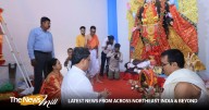 Tripura CM Manik Saha joins Kali Puja celebrations with police officials