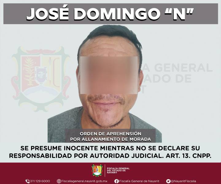 EN COMPOSTELA JOSÉ DOMINGO “N” YA FUE DETENIDO