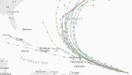 See latest spaghetti models for Invest 95L as it shows signs of strengthening