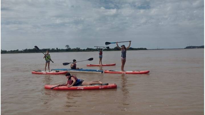 Se disputa el Tetratlón del Paraná