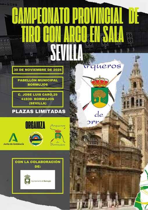 Bormujos será sede del Campeonato Provincial de Sevilla de Tiro con Arco en Sala 2025