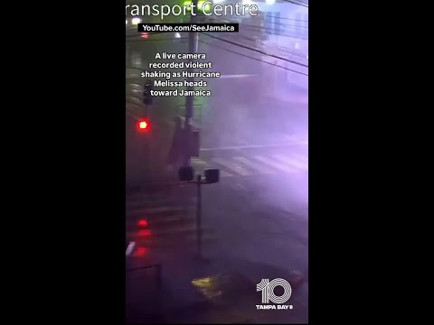 Live camera in Jamaica records violent shaking as Hurricane Melissa approaches
